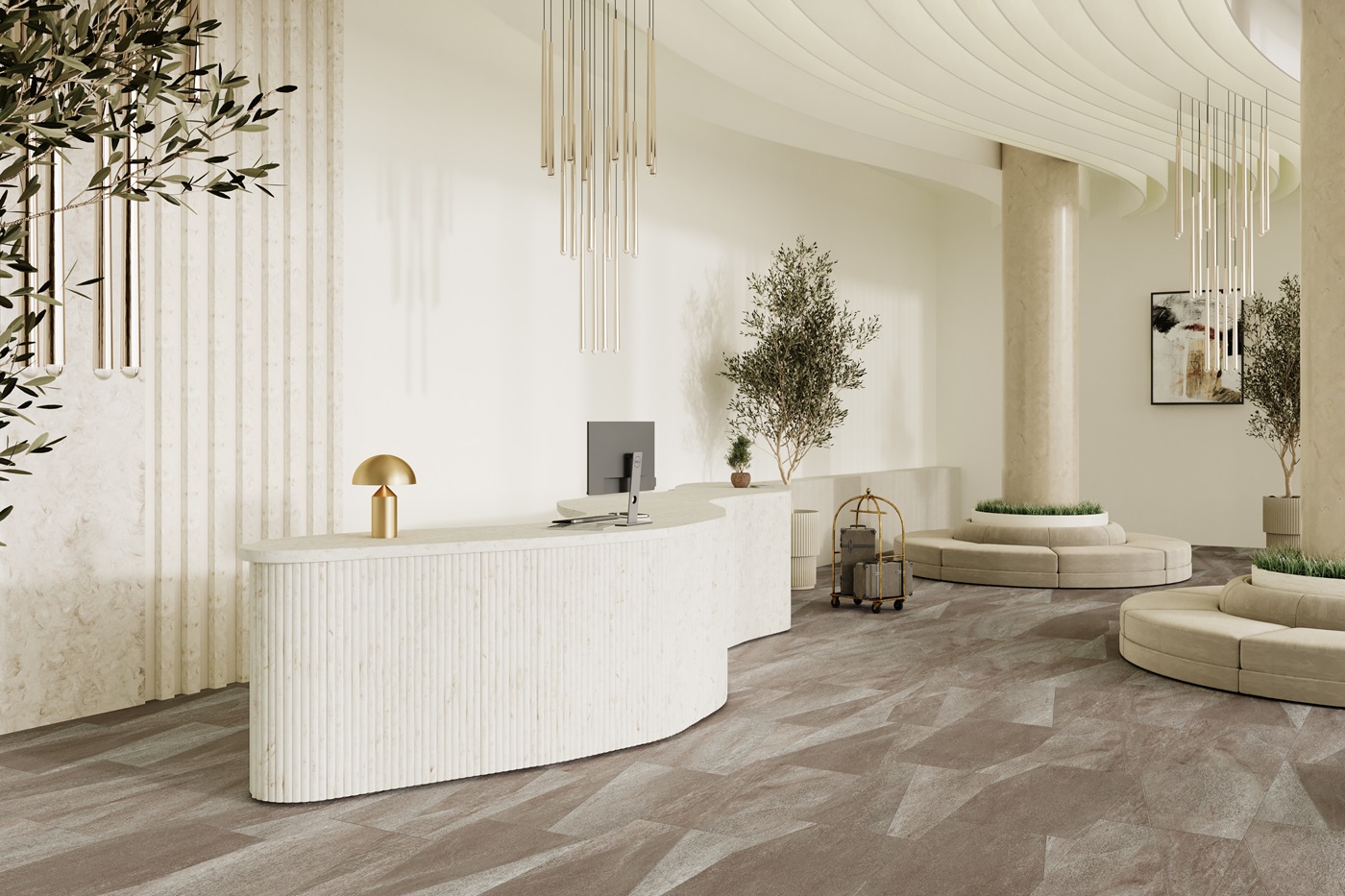 Boathouse stone, HFLOR - SPC Tile Flooring | LX Hausys US